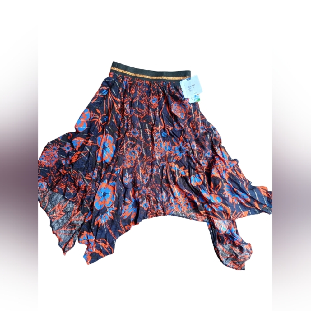 NWT Desigual Women's Falda Itaca Skirt Multi Color Handkerchief Style Size Small - Picture 5 of 15